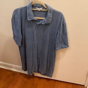 Standard James Perse Polo Black Size 4